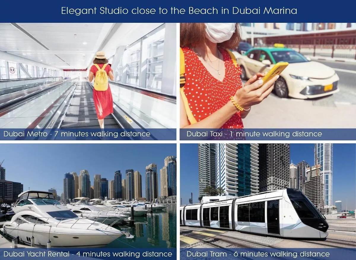Elegant Studio In Marina Near Beach And Metro Z1113 Dubai United Arab Emirates